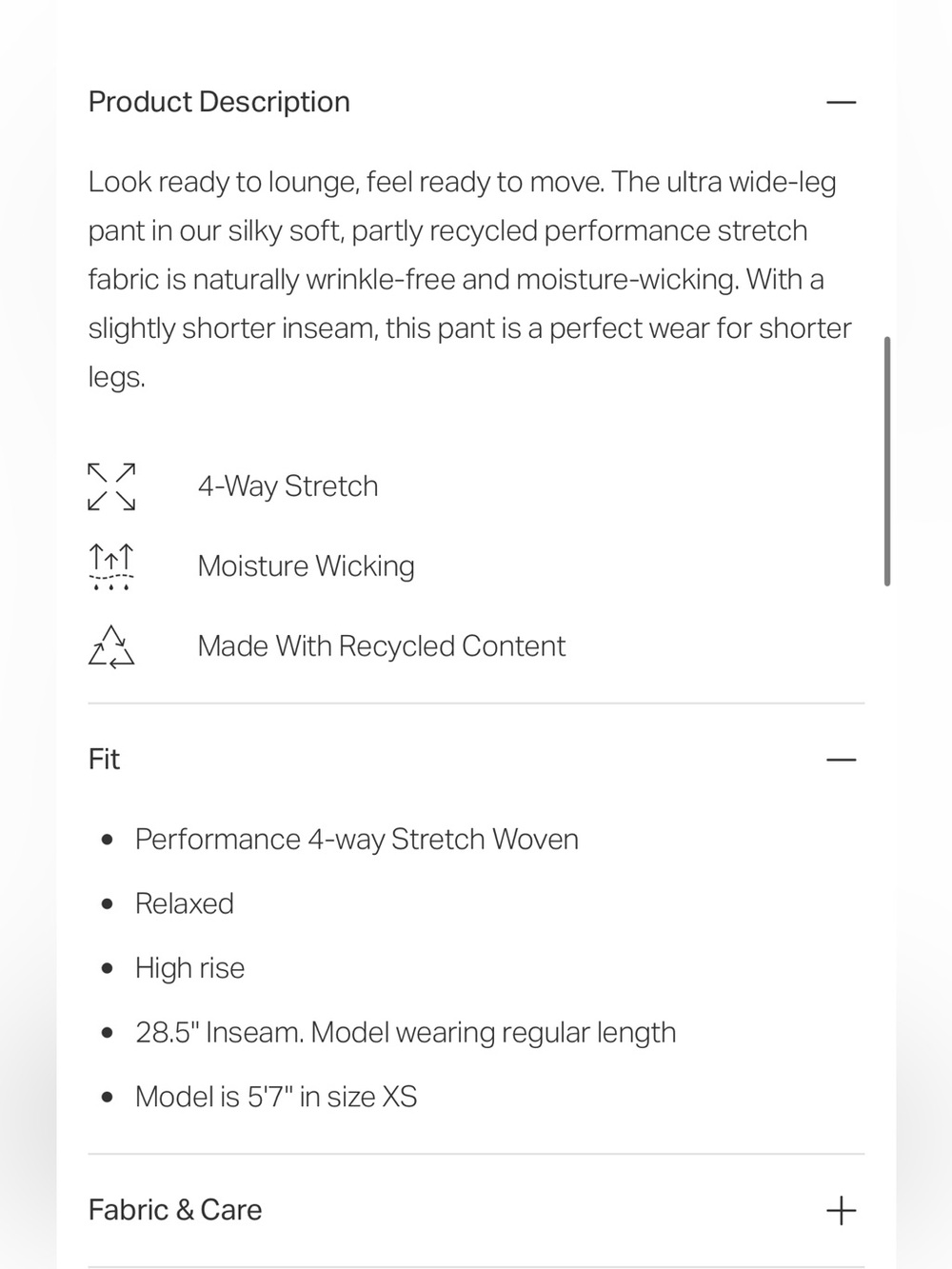 Vuori Villa Wideleg Pant - Black - Picture 4 of 11